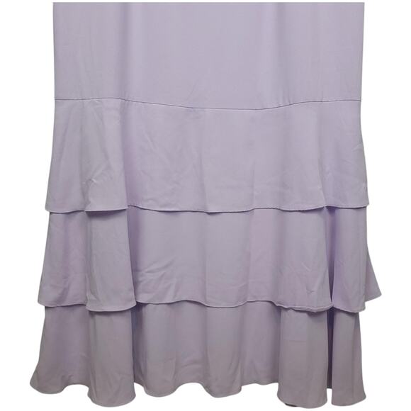 NWT Lulus Lively Evenings Lavender Strappy Tiered Maxi Dress XL Fairy Flowy - Picture 11 of 15